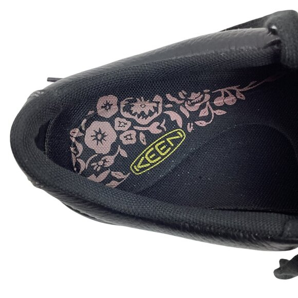 Keen Presidio Womens 8.5 Leather Lace-Up Black Loafers - Picture 12 of 12